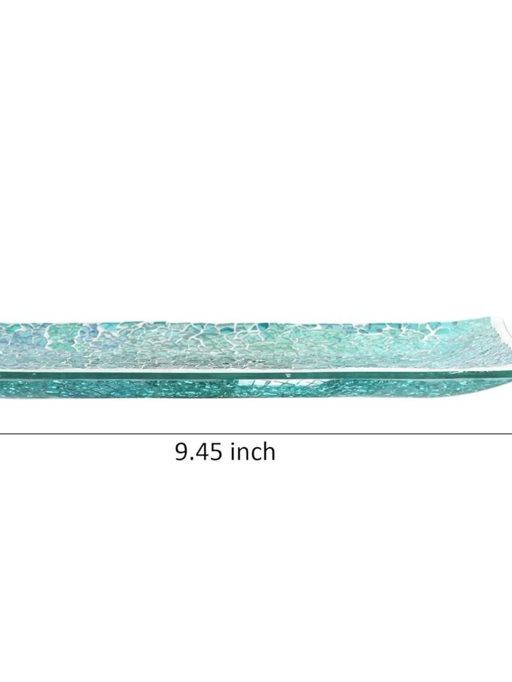 Iridescent Teal/Green Mosaic Glass - Elegant Bathroom Set - Picture 6 of 7